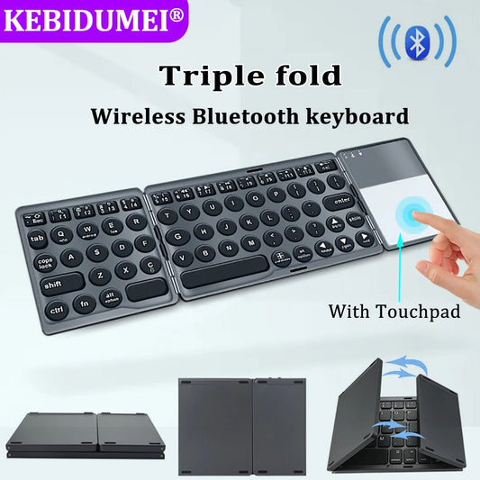 Foldable Bluetooth Keyboard With Touchpad