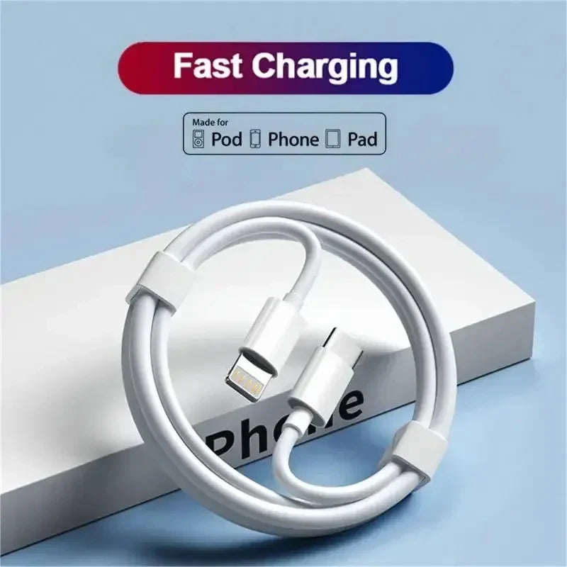 20W fast charging cable suitable for iPhone 14 13 12 11 Pro Max Mini USB 8 Plus XS tablet charging data cable