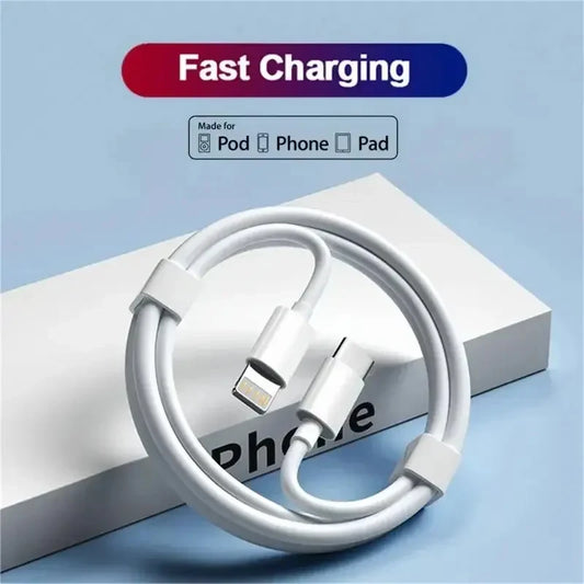 20W fast charging cable suitable for iPhone 14 13 12 11 Pro Max Mini USB 8 Plus XS tablet charging data cable