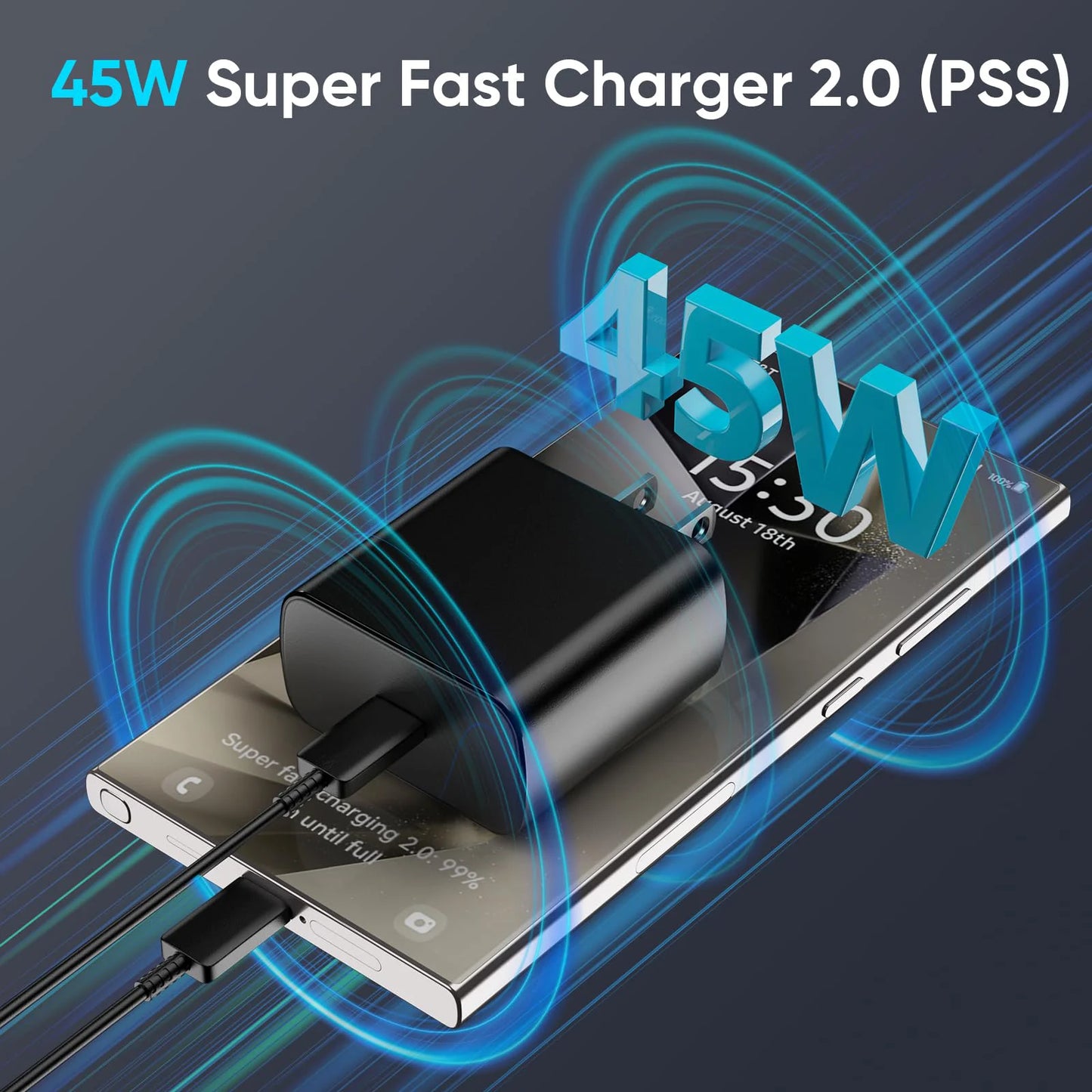 45W PD Charger Super Fast Charging