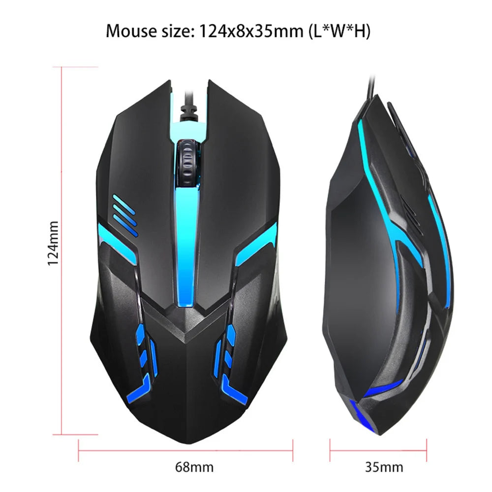 USB Wired Colorful Gaming Mouse