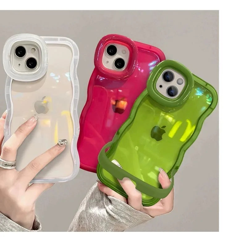 Luxury Transparent Stand Holder Phone Case For iPhone