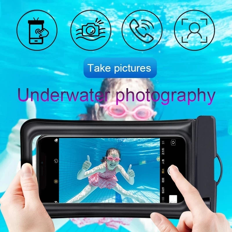 Waterproof Air Bag Case For iPhone 15 14 13 12 11 Pro Max Xiaomi 14 Plus Samsung S24 Ultra Soft Phone Accessories