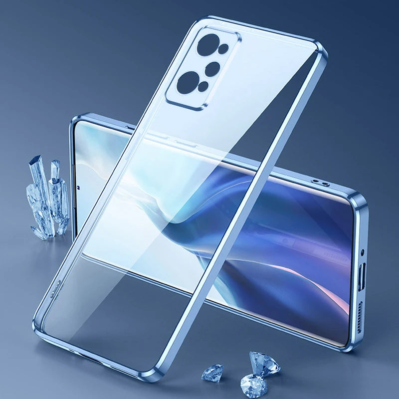 Oppo Realme Gt2, Gt Neo 2,Gt Neo 3; Realme GT Neo 5; Realme GT Neo 3T; Realme Q5; Realme Q5 Pro Luxury Plating Clear Case