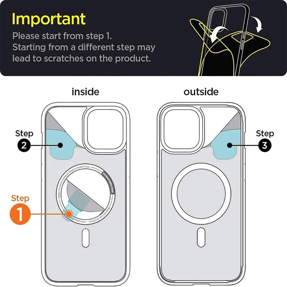 Luxury Wireless Charge Magsafe Transparent Case For iPhone 15 16 14 13 11 12 Pro Max Plus Magnetic Shockproof Soft Bumper Cover