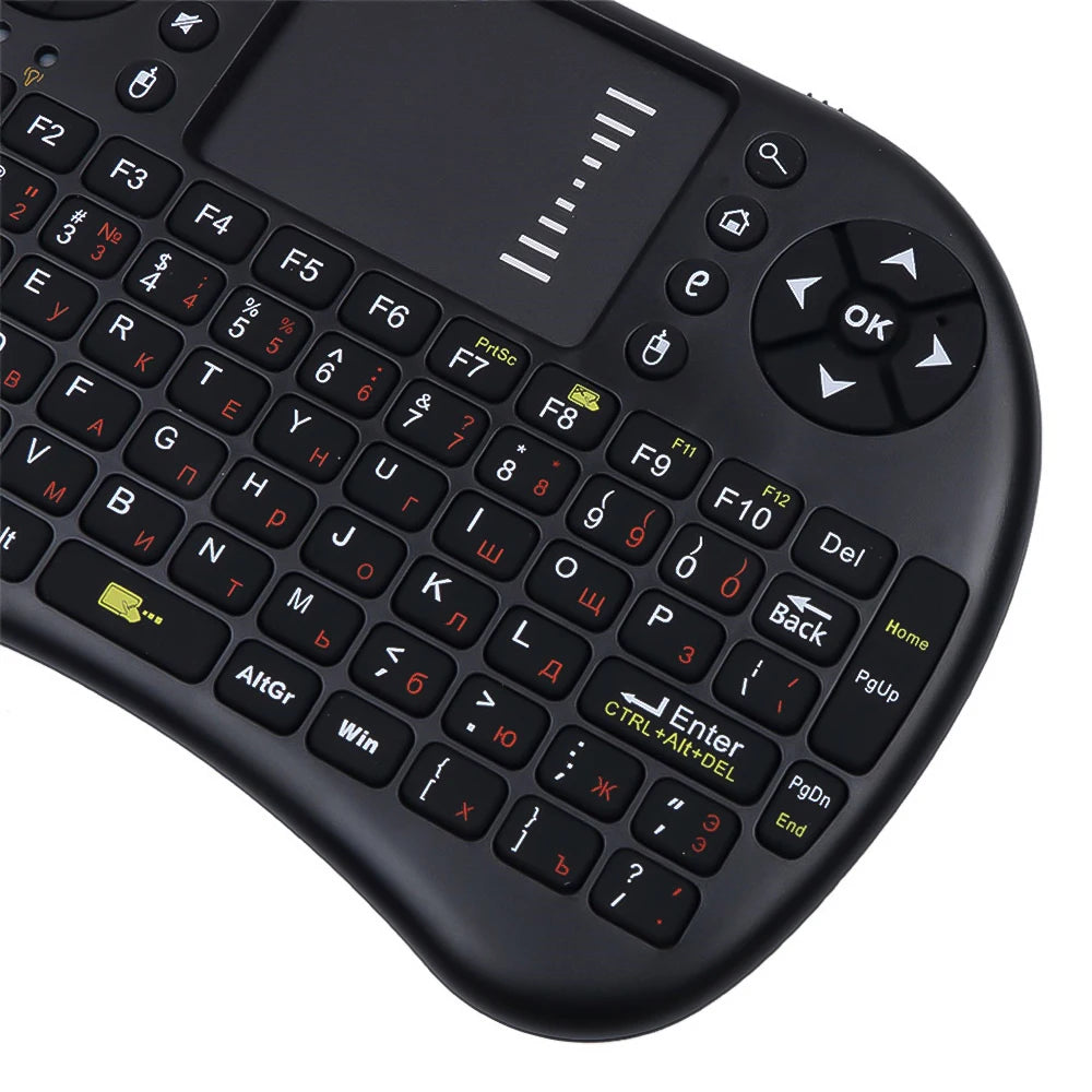 Mini Wireless Keyboard 3 Color Backlit with Touchpad