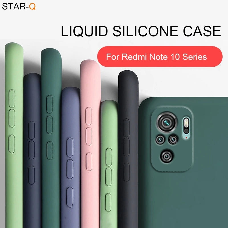 Xiaomi Redmi Note 10 pro max 10s Original New Liquid Silicone Phone Case