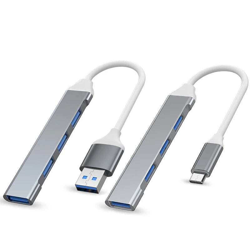 USB 3.0 HUB, USB C HUB Type C 3.1 4 Port Multi Splitter Adapter OTG