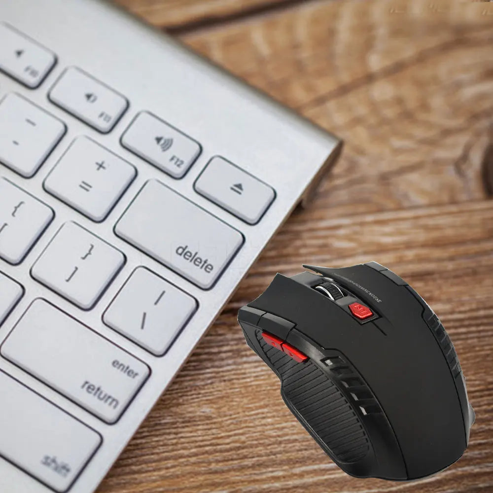 Wireless Gaming  6D Optical Mouse, Right Scroll Mice for Gamer